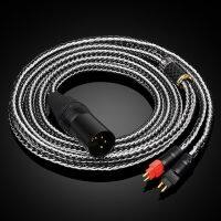 ATAUDIO Headphone Cord 16 Strands Silver-plated Cube Mixed Upgrade 3.5mm/2.5mm/4.4mm/4 Pin xlr Balance Earphone cable