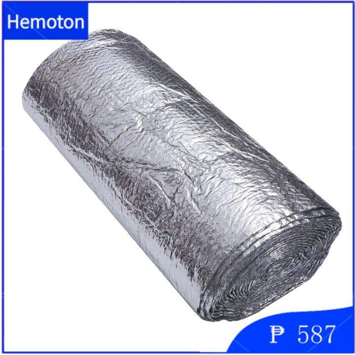 Hemoton Reflective Aluminum Foil Insulation Soundproofing Automotive