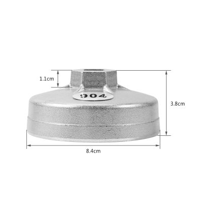 ประแจตัวกรองน้ำมัน79มม. 15ขลุ่ยอลูมิเนียมฝาตัวกรองน้ำมันตลับประแจอุปกรณ์กำจัดเต้ารับสำหรับรถยนต์