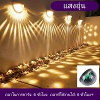 โคมไฟ LED พลังงานแสงอาทิตย์ ชนิดติดผนัง ไฟเปิดอัตโนมัติในเวลากลางคืน กันน้ำ [L-1]