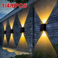 ▬ NEW Upgrade LED Outdoor Wall Solar Lights Waterproof Garden Wall Decoration Lighting For Villa Patio Stair Corridor