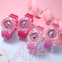 นาฬิกาเด็ก Hello Kittyสีสันสดใส เรืองแสง นาฬิกาเด็กนักเรียนหญิงนาฬิกาข้อมือ Kids Watch Girls