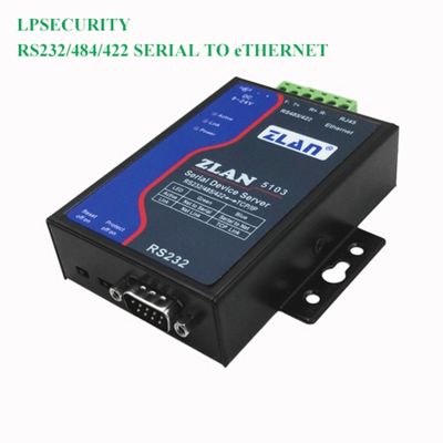 LPSECURITY ZALN5103 RS232/RS484/RS422เป็นอีเธอร์เน็ต RJ45แปลงพอร์ตอนุกรมเซิร์ฟเวอร์อุปกรณ์เซิร์ฟเวอร์