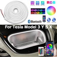 Frunk Brighten RBG LED Strip Modified Lighting Waterproof APP Bluetooth control Front Trunk for Tesla Model 3 Y S X 2016-2023