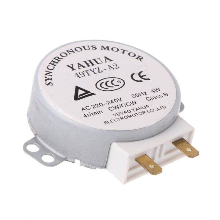 1ชิ้น-x-มอเตอร์ไมโครเวฟ-cw-ccw-4-w-5-6-rpm-ac-220-240v-49tyz-a2ซิงโครนัสโต๊ะหมุน