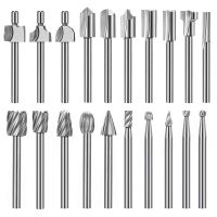 20Pc HSS Router Carbide Engraving Bits for Router Bit Set 1/8 Inch(3mm) for Rotary Tools