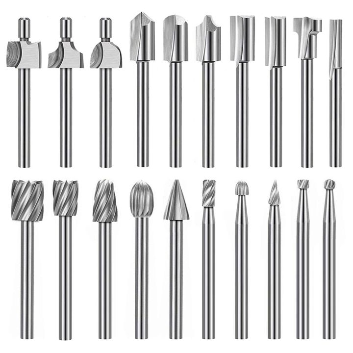Rotary Multi Tool Cutting Guide Hss Router Drill Bits Set