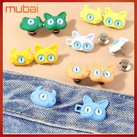 MUBAI 2PCS ปรับได้ปรับได้ กางเกงรัดเอว ไม่จำเป็นต้องตัดเย็บ โลหะผสมอัลลอยด์ อุปกรณ์เสริมเสื้อผ้า ของใหม่ กางเกงเอวกระดุม สำหรับผู้หญิง