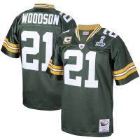 High volume jerseys NEW Green Bay Packers NFL Football Jersey Woodson Tshirt Top Jersey Retro Sport Tee Unisex Plus Size p