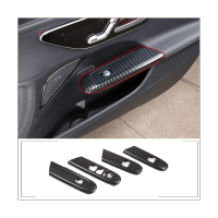 Window Lift Panel Car Window Lift Panel for Mercedes-Benz C-Class W206 C200 C300 2022 Accessories ABS Carbon Fiber