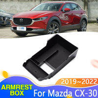 รถ Organizer s สำหรับ Mazda CX-30 CX30 DM 2019 2020 2021 2022 Central Armrest Storage ศัพท์กรอบแว่นตารถสินค้าอุปกรณ์เสริม