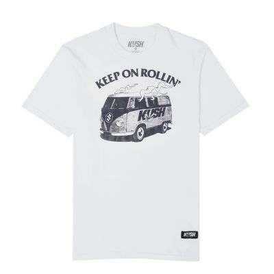 KUSH Co. "Keep On Rollin" (WHITE) T-Shirt RTAG