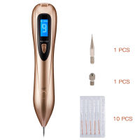 Laser Plasma Pen With 20 Needles Spot Remover Pen 9 level LCD Face Mole Removal Machine Dark Wart Tag Tattoo Removal Beauty Care