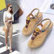Sandal nữ xỏ ngón đế xuồng 5cm. Dép nữ xỏ ngón đế xuồng.