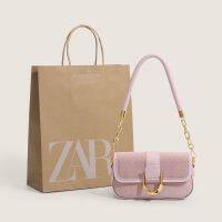 Zara6.4ฮ่องกงกระเป๋าใบเล็กมีลายนูนกระเป๋างานเลี้ยงแฟชั่นสไตล์โจ๊กเกอร์กระเป๋าใบเล็กดีไซน์ใหม่