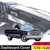 Emeassive Dash MAT dashmat Dashboard ฝาครอบ Dash สำหรับ Chevrolet C10 C20 C30 Silverado รถบรรทุกขนาดเต็ม1981 -1987ครับ