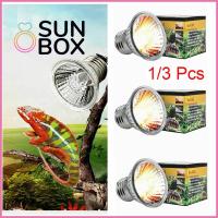 SUN BOX 1/3Pcs เต็มสเปกตรัม สัตว์เลี้ยง อาบแดด สัตว์เลื้อยคลาน ป้องกันรังสี UVA + UVB เครื่องทำความร้อนเบา หลอด Emitter ความร้อน โคมไฟความร้อน Emitter