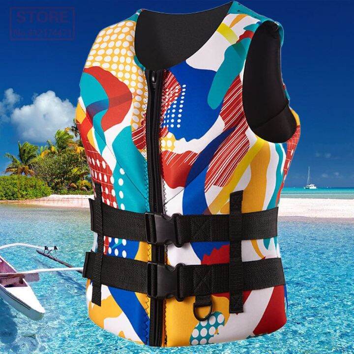 Life Jacket For Adult Super Buoyancy Neoprene Life Jacket Surf Raft