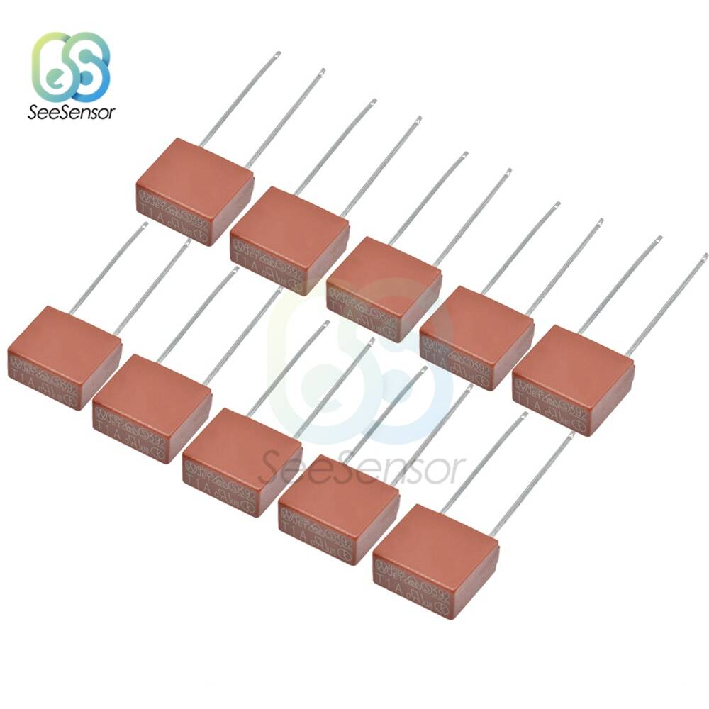 8.5x4mm 392 Square Fuses 250V Slow Break Fuse Tube  T1A 2A 3.15A 4A 5A 6.3A 