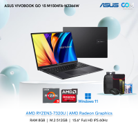 NOTEBOOK (โน้ตบุ๊ค) ASUS VIVOBOOK GO 15 M1504FA-NJ366W (MIXED BLACK) BY COMCOM