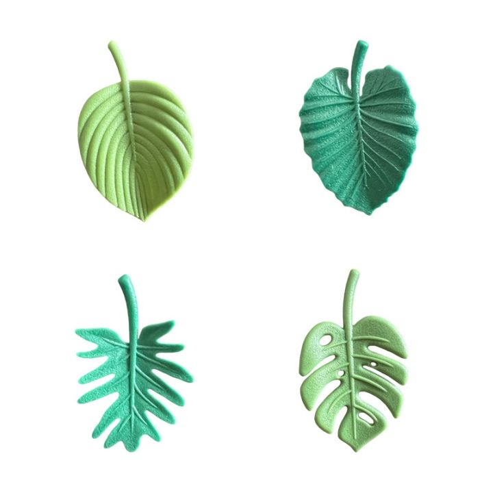 4pcs-pack-creative-green-turtle-leaf-fridge-magnet-for-kitchen-message-board-refrigerator-magnet-sticker-gift-home-decoration