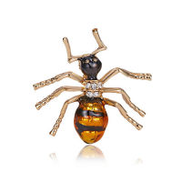 Fashionable Crystal Brooch Pin Costume Badge Party Jewelry Gift ant