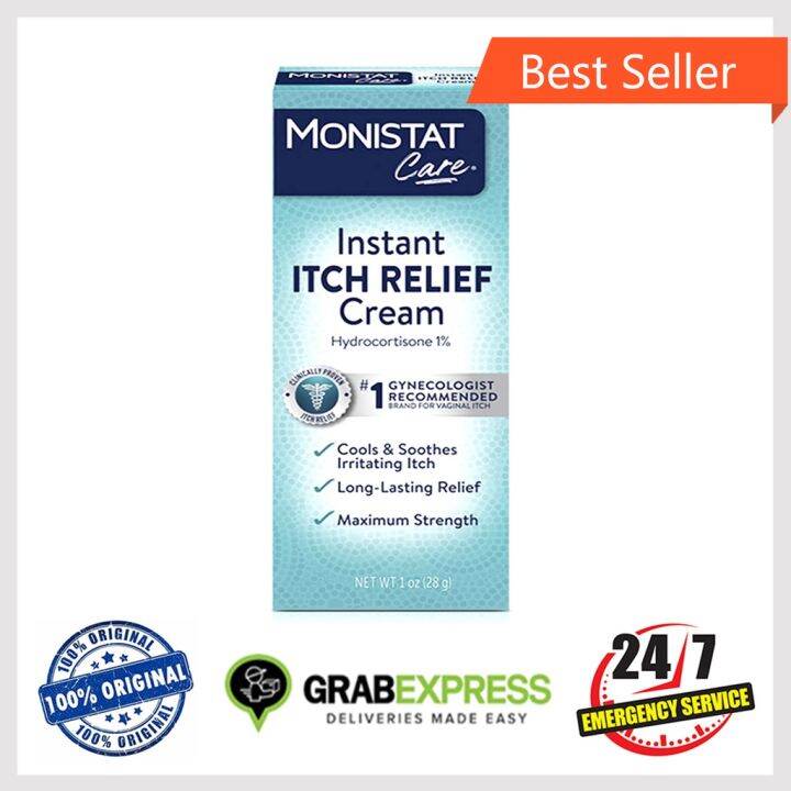 ONHAND Monistat Care Maximum Strength, Instant Itch Relief Cream, 28g ((alternative to Vagisil