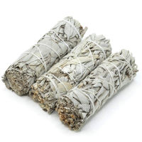 3PCS 9cm California White Sage Bundle Stick Wand for Spiritual Incense Sticks Burning Aromatpy Energy Cleansing Bundles