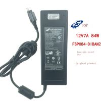 อะแดปเตอร์แปลงไฟ12V7A แบบ Full Han FSP084-DIBAN2พอร์ตสี่พิน4รูชาร์จไฟ84W