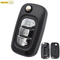 3ปุ่มรถ Remote Key Shell สำหรับ Renault Fluence Megane Clio Kangoo Master Modus เปลี่ยนกรณีที่มี Uncut Blade