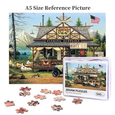 Charles Wysocki Proud Lil Angler Wooden Jigsaw Puzzle 500 Pieces Educational Toy Painting Art Decor Decompression toys 500pcs