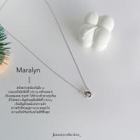 maralyn necklace - สร้อยห่วงคล้อง เพชร cz