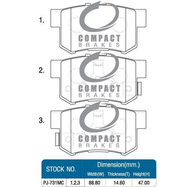 ผ้าเบรคหลัง-honda-accord-2-0-2-4-ปี13-18-crv-4wd-2-0-2-4-ปี-07-12-crv-2-0-e-s-ปี-13-16-crv-2-4-el-ปี13-16-dcc-731