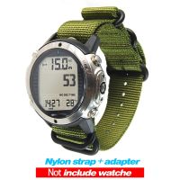 【NOV】 For Suunto D6 D6I Dive Computer Watch Nylon Strap Watchbands ABS Adapters Screwbars