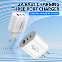 2A PD Fast Charging USB QC 3.0 Type C 40W ปลั๊กชาร์จศัพท์ศัพท์มือถือ Adapt สำหรับ Xiaomi High Speed Wall Charger