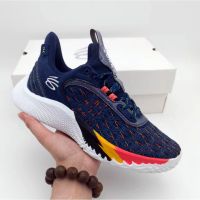 Hot Sale Presentation Original UA* Curry- 9 Navy Blue Lightweight Practical Combat Basketball Shoes {Free Shipping}