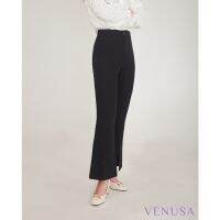 High-waist office style womens flared trouser