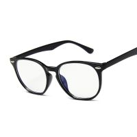 New Cat Eye Rivet Glasses Frame Women Anti blue Light Eyeglasses Round Lens Male Eyewear Cute Fashion Retro Unisex Spectacle