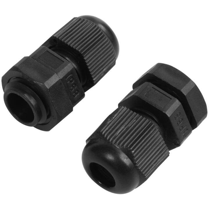 pg7-black-nylon-waterproof-strain-relief-cord-grip-cable-gland-3-5-6-mm-200pcs