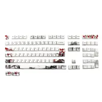 Dye Sublimation Plum Blossom Keycaps Profile Keycap for MX Switch Mechanical Gaming Keyboard ISO Key Cap