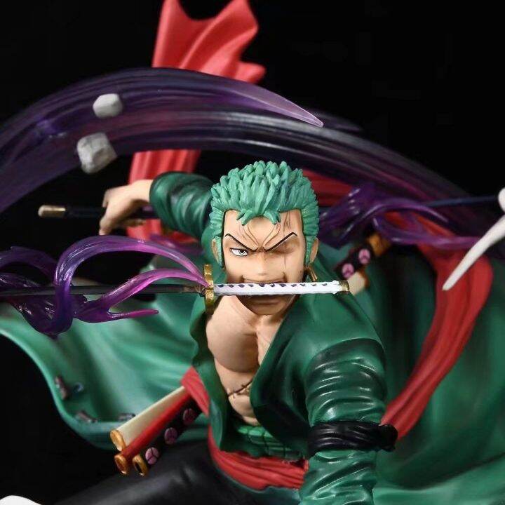 ภาพอนิเมะสามรูปปั้นโจรสลัด-gk-ls-หมวกฟางพลังการต่อสู้-super-roronoa-zoro