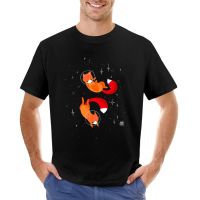 Foxes T-Shirt Tees Korean Fashion Mens Graphic T-Shirts Anime