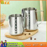 เหยือกตีฟองนม พิชเชอร์ ถ้วยตีฟองนม สแตนเลส Stainless Milk Pitcher สเตนเลส-304 สีเงิน 350/600/1000