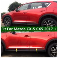 Outside Car Door Body Molding Bottom Cover Trim 4 Pcs Fit For Mazda CX-5 CX5 2017 - 2021 Chrome Modification Accessories