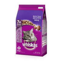 Whiskas Cat Food Senior 7+ Mackerel Flavor 1.1 KG วิสกัส อาหารแมวสูงวัย รสปลาทู