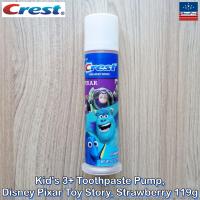 Crest® Kids 3+ Toothpaste Pump, Disney Pixar Toy Story, Strawberry 119g เครสต์ ยาสีฟัน สำหรับเด็ก รสสตรอเบอร์รี่