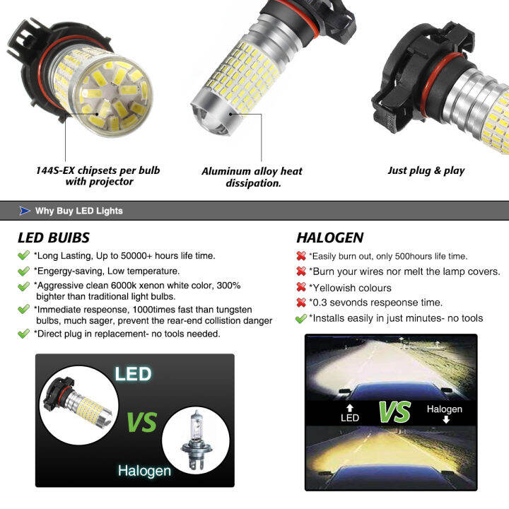 โคมไฟ-drl-lampu-jalan-ตอนกลางวัน5202-12v-24v-h16หลอดไฟสว่างจ้าไฟตัดหมอกไฟ-drl-led-3014-smd-รถบรรทุกสำหรับรถยนต์-suvs