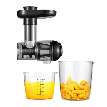 Juicer Attachment Citrus Cold Press Extractor for KitchenAid All Models  Stand Mixers Masticating Juicer Kitchen Accessories Black 