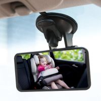 fgjfykjd Wide-angle Rearview Mirror Car-styling Interior Rear View Mirror Adjustable Suction Cup Universal 360° Rotates Car Rear Mirror