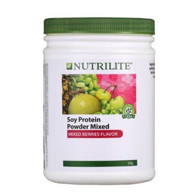 แอมเวย์-นิวทริไลท์-โปรตีน-กลิ่นเบอร์รี่-nutrilite-soy-protein-drink-mix-mixed-berries-flavor